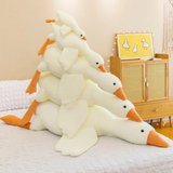 Grote Gans Knuffel met Lange Hals – Wit & Oranje