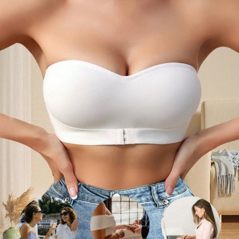 Strapless Corrigerende Bandeau BH met Stevige Sluiting