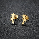 Mini Oorbellen Set met Ster en Bliksem voor Trendy Look