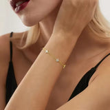 Dames armband sterling zilver met zirkonia kristallen