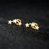 Mini Oorbellen Set met Ster en Bliksem voor Trendy Look