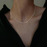 Dubbele Ketting met Fijne Schakel voor Elegante Look