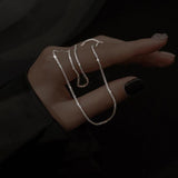 Dubbele Ketting met Fijne Schakel voor Elegante Look
