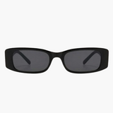 Smalle Zwarte Zonnebril voor Minimalistische en Trendy Look