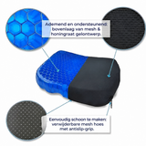 Gel Zitkussen – Ergonomisch Honingraat Zitkussen Blauw