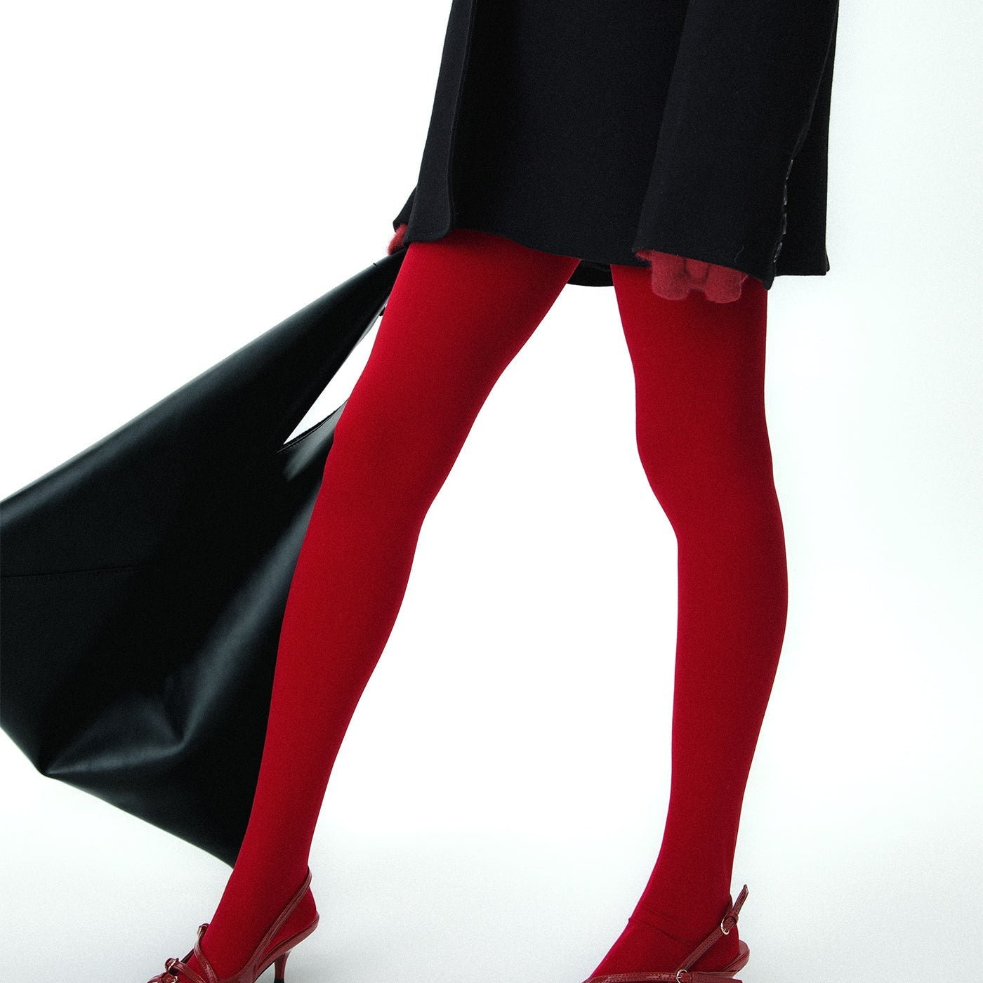 Opvallende Rode Panty voor Elegante en Zelfverzekerde Look.