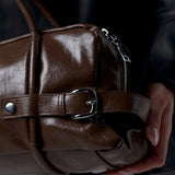 Compacte mini city tote bag met schouderbanden