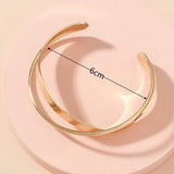Minimalistische Armband Set met Open Design voor Elegante Look