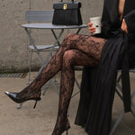 Elegante Transparante Panty met Patroon voor Stijlvolle Look.