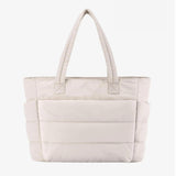 Gewatteerde Shopper Tas met Ruim Interieur.