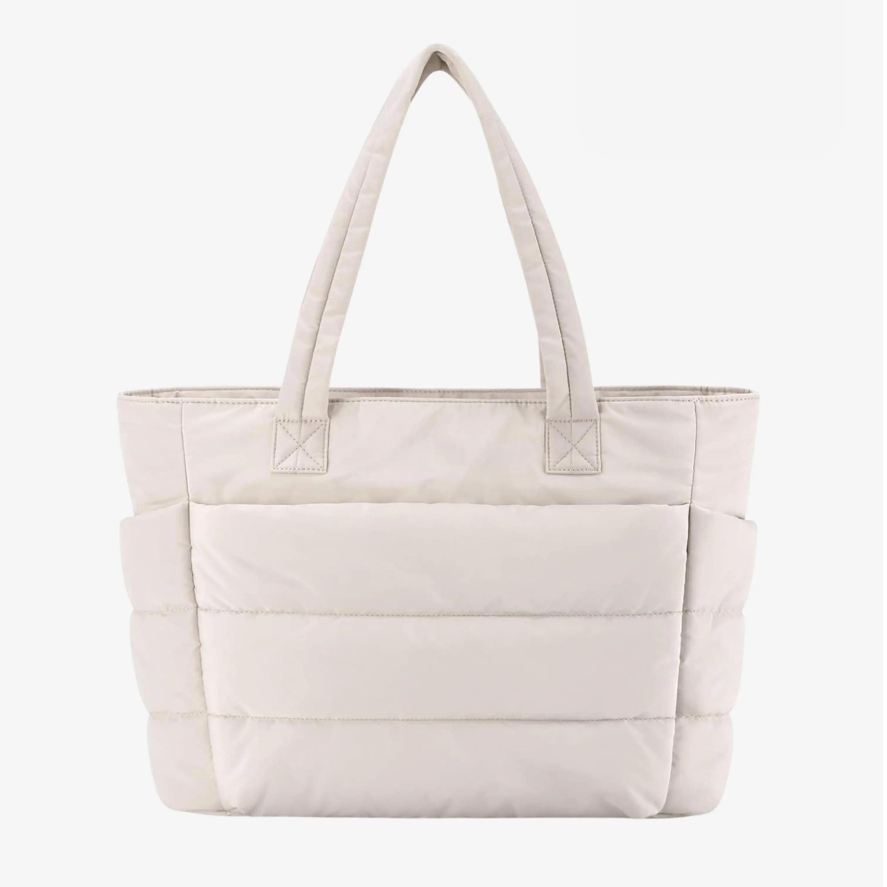 Gewatteerde Shopper Tas met Ruim Interieur.
