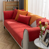 Beige Bankhoes met Fijne Geweven Structuur