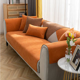 Beige Bankhoes met Fijne Geweven Structuur