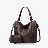 Ruime dames crossbody tas van vegan leer