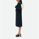 Dames Schoudertas Lichtblauw met Gevlochten Design