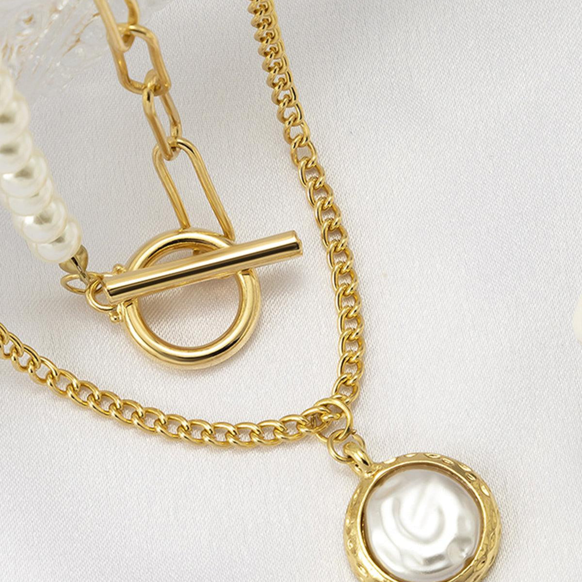 Gelaagde Ketting Set met Hart en Hanger voor Elegante Look.