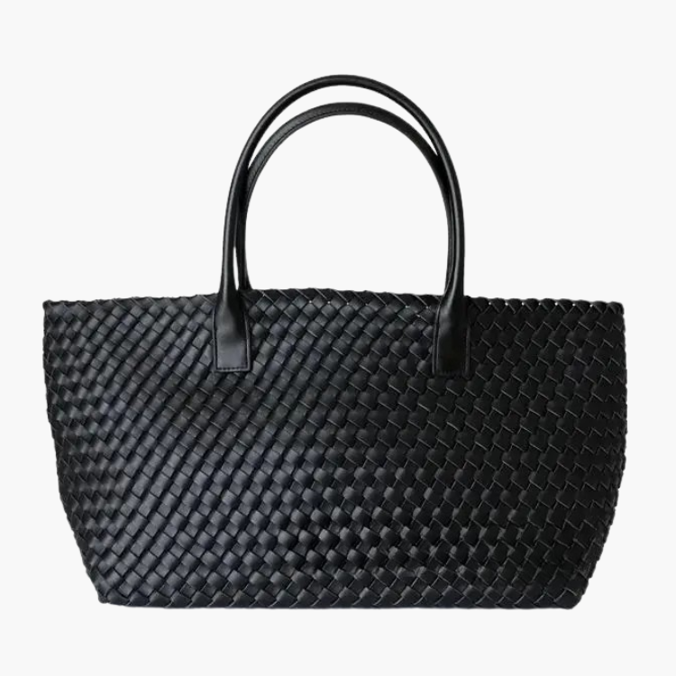 Gevlochten Handtas met Ruim Design
