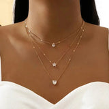 Gelaagde Ketting Set met Ster en Hanger voor Trendy Look