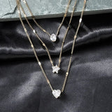 Gelaagde Ketting Set met Ster en Hanger voor Trendy Look