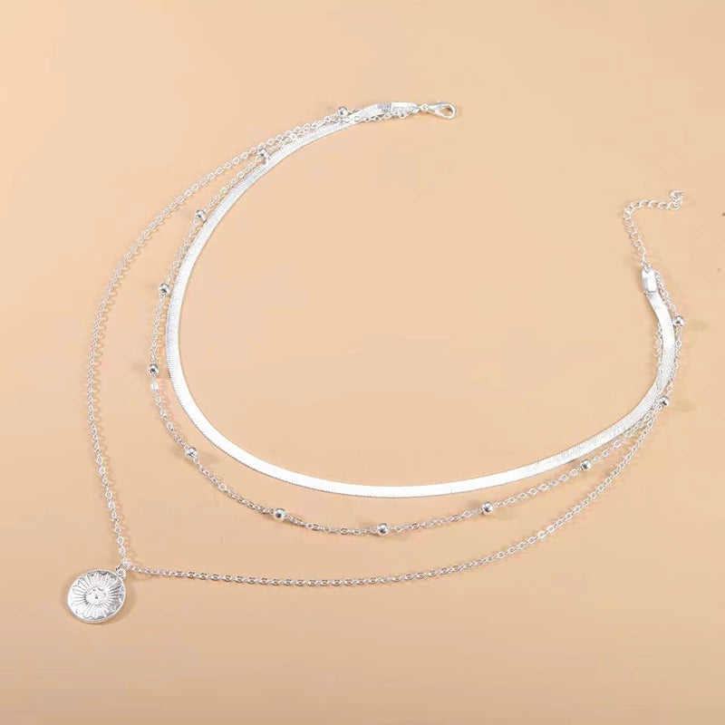 Gelaagde Ketting Set met Hanger voor Elegante Look.