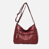 Dames crossbody tas van PU-leer met verstelbare band