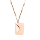 Gouden Envelop Ketting met Hanger