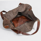 Oversized shopper tas van PU leer voor dames