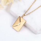 Gouden Envelop Ketting met Hanger