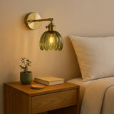 Retro Wandlamp met Tulpvormige Glazen Kap