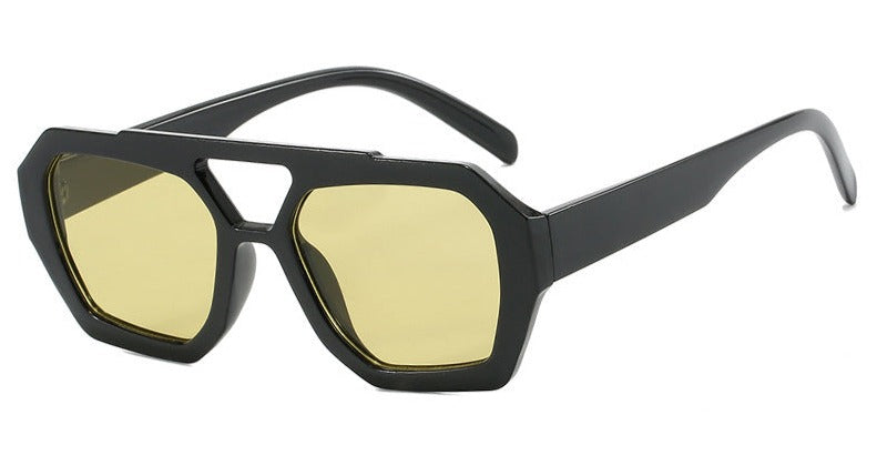Oversized Vierkante Zonnebril voor Trendy en Statement Look.