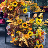 Kunst Zonnebloemen Boeket – 12 Stuks Geel