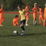Voetbal Trainingsmat Zwart met Trainingszones
