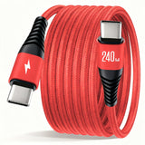 Gevlochten USB-C Kabel – 240W Snellaadkabel