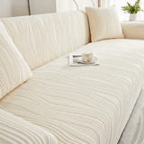 Vora Jacquard Elastische Bankhoes – Lichtgrijs