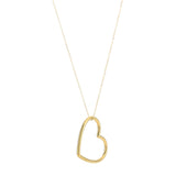 Minimalistische Hart Ketting voor Elegante en Tijdloze Look.