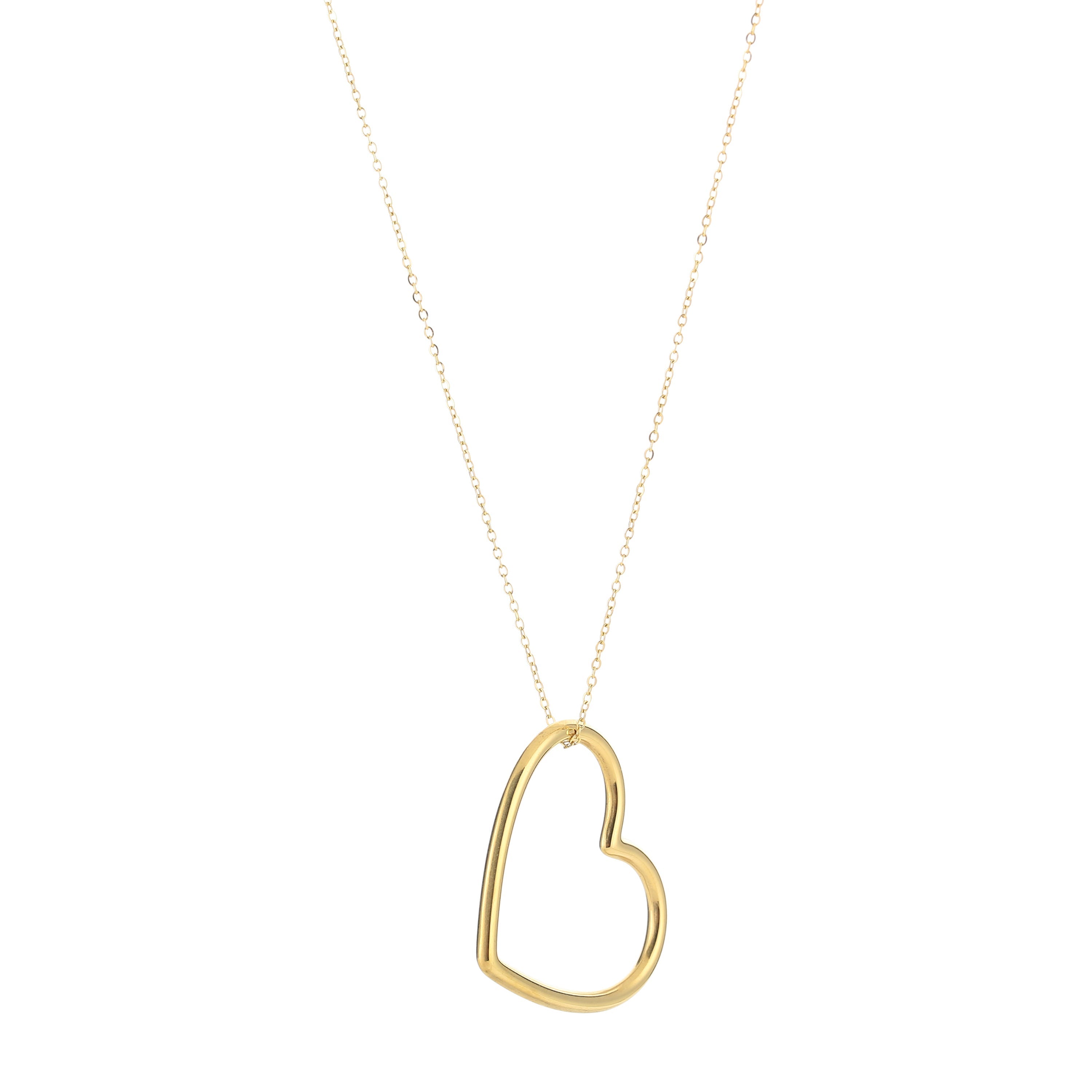 Minimalistische Hart Ketting voor Elegante en Tijdloze Look.