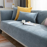 Beige Bankhoes met Fijne Geweven Structuur