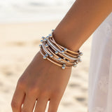 Gelaagde Boho Armband met Kristalaccenten voor Dames