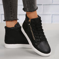 Hoge Sneakers met Rits en Comfortabele Pasvorm.