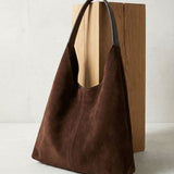 Ruime Vegan Suède Shopper Tote Dames