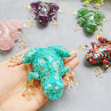 Edelsteen Kikkerbeeldje – Decoratieve Dierenfiguur
