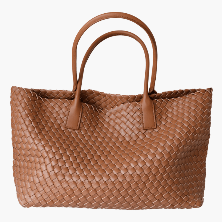Gevlochten Handtas met Ruim Design