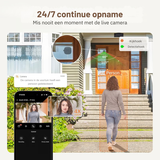 Witte 2K WiFi Beveiligingscamera met Bewegingsdetectie
