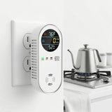 Witte 4-in-1 Koolmonoxidemelder met Digitaal Display