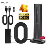 Zwarte HDTV Antenne met 360° Signaalontvangst