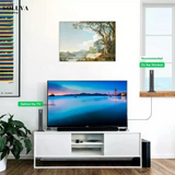 Zwarte HDTV Antenne met 360° Signaalontvangst