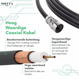 Zwarte HDTV Antenne met 360° Signaalontvangst