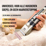 Draadloze Huisdiertrimmer met Opzetkammen
