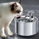 RVS Kattenfontein met Bewegingssensor