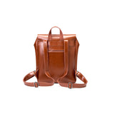 Leren Rugzak met Vintage Design en Gesp Sluiting